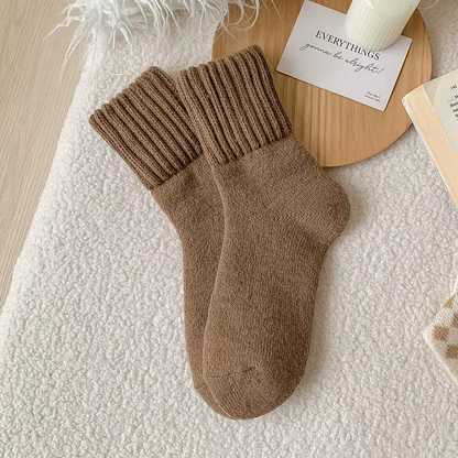 5 Pairs of Cozy Winter Socks for Women - Plush & Breathable